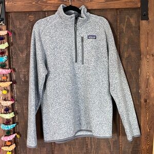 Patagonia Gray Half/Quarter-Zip Pullover - Medium